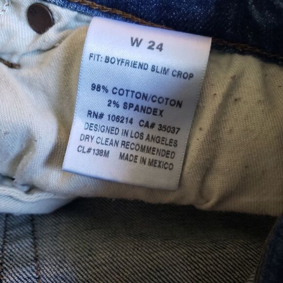 JOE'S Boyfriend Slim Crop Ripped Distressed Jeans in Kency Size 24 - Picture 7 of 15